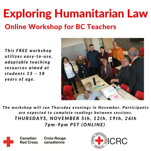 Exploring Humanitarian Law_ ONLINE Educator Training for BC Teachers